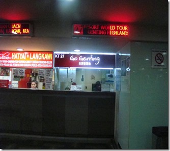 Genting highlands bus ticket counter
