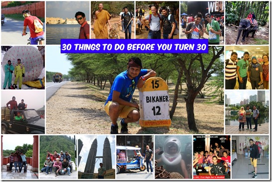 30 things to do before you turn 30