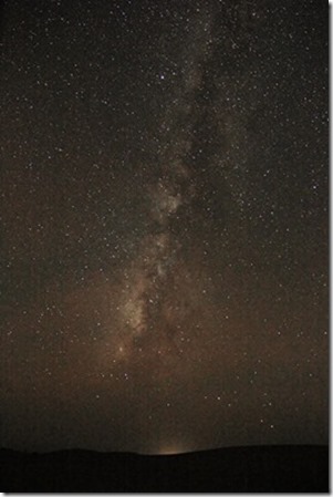 At night on Sand dunes