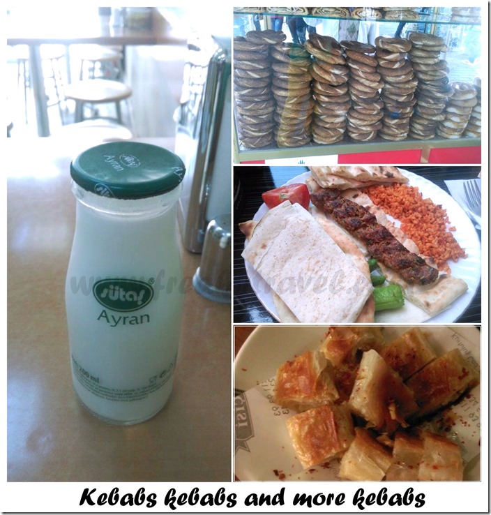 Ayran, Kababs and Masala naan in Istanbul