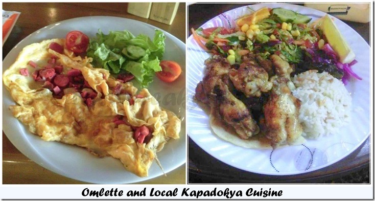 Omlette and Chicken with Rice